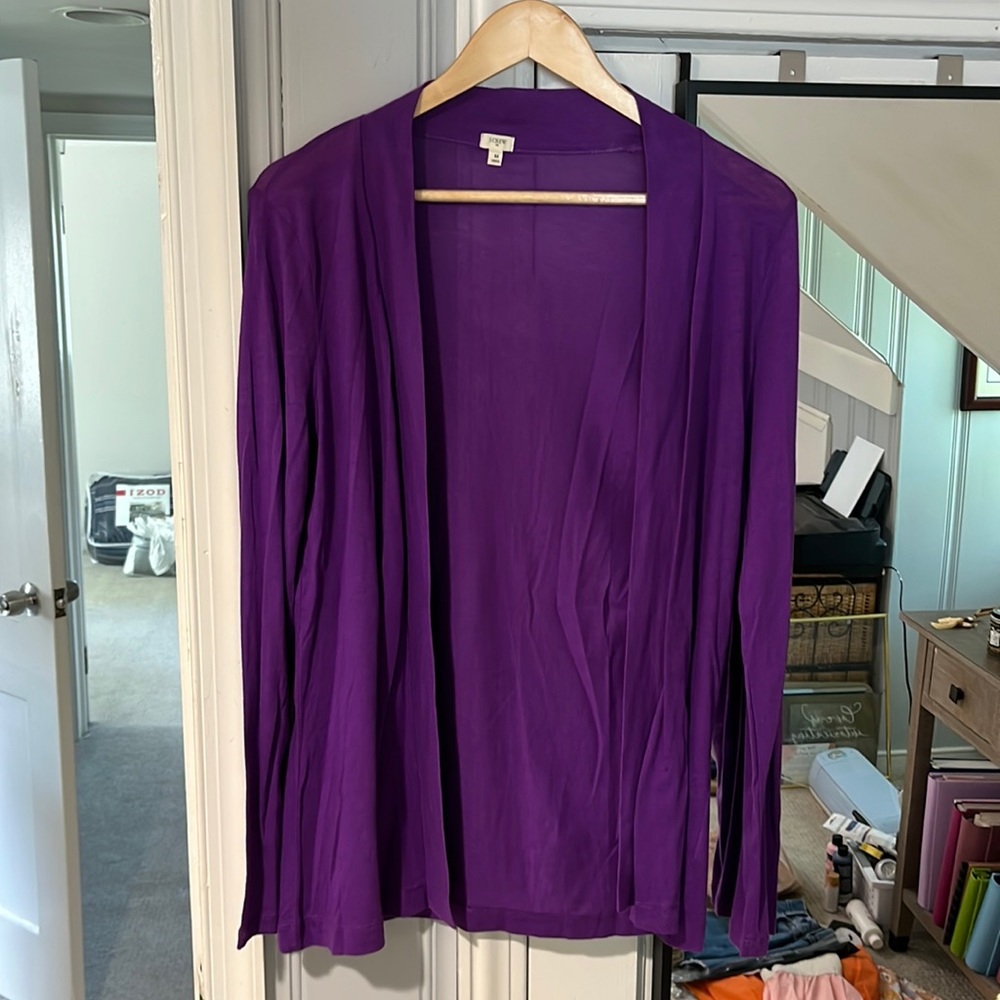 J. Crew Purple Cardigan